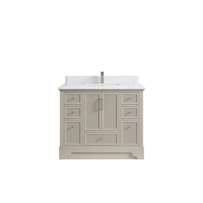 Meuble-lavabo simple 42 po avec plateau Alys