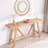 Farmhouse A- frame Wood Console Table, 58.5"