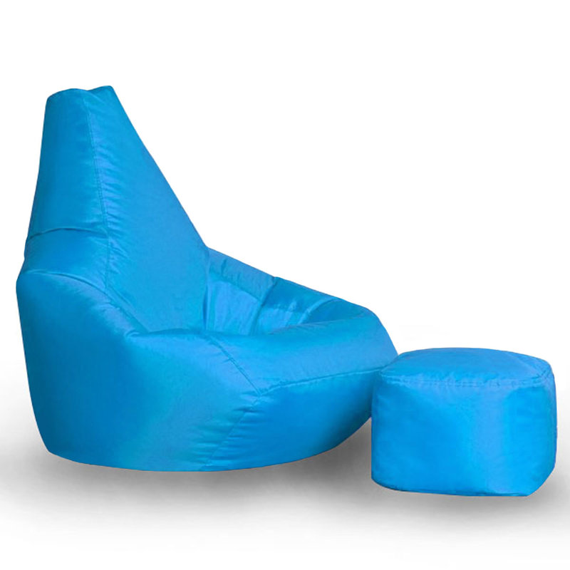 Outdoor Friendly Refillable Bean Bag Set, Blue