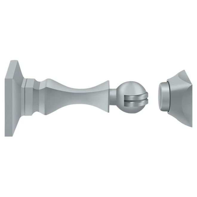 Brass Shutter / Door Accessory, Brushed Chrome