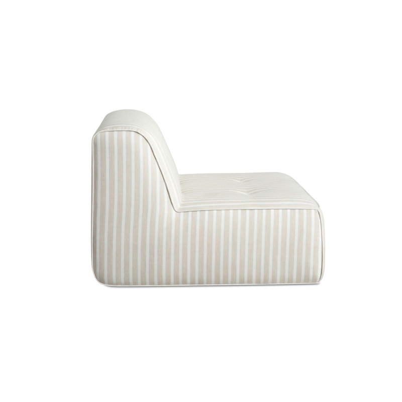 Sunseeker Outdoor Lounge Chair, Brown Stripe, Acrylic