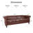 83.66'' Faux Leather Sofa-570051052