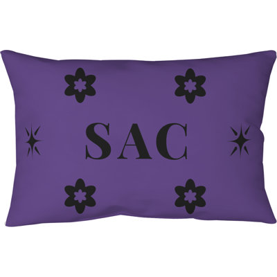 Coussin intérieur / extérieur Sacramento Basketball Colors 20 po x 14 po