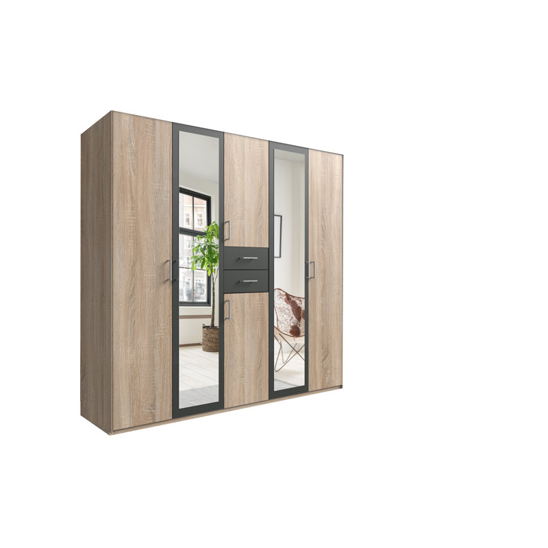 Aggappora 5 Door Manufactured Wood Wardrobe