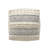 Mcginty Square Petite Upholstered Cotton Pouf, Navy / Beige-1074612396