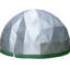 Tente dôme de jardin en filet de polyester avec sac de transport et piquets Garden-98531197-98531195-98531196