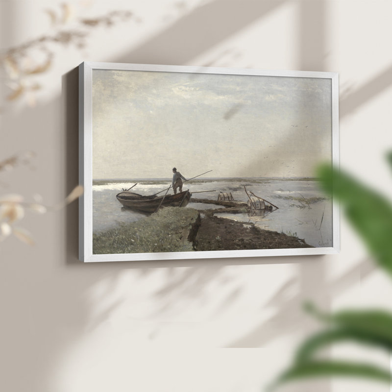 Paysages rétro-Dxxi-impression encadrée, H 16 po x l 20 po, Blanc
