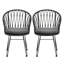 TAVON CHAIR, 2PCS avec 2 coussins, gris