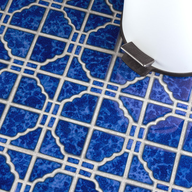 Osaka 6" x 6" Porcelain Mosaic Wall & Floor Tile in Blue