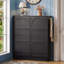 Armoire de rangement pour chaussures moderne avec 6 tiroirs rabattables, rangement encastré de style crème avec tablette ajustable, autoportant avec 3 crochets argentés-1637186540