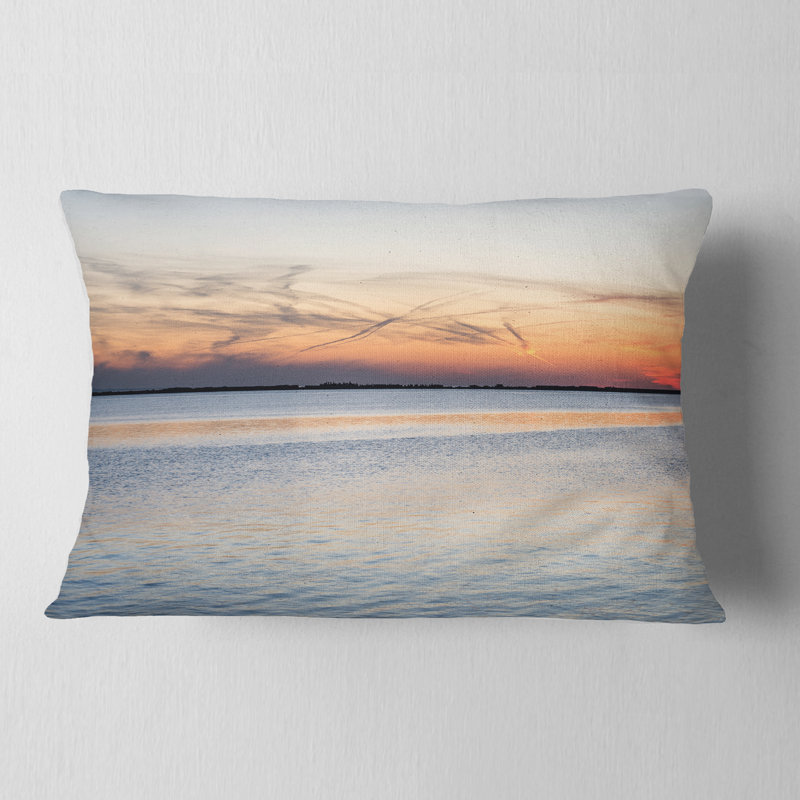 Landscape River in Front - Beaches Printed Throw Pillow