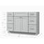Ensemble de meuble-lavabo simple 48 po avec base de tiroir Disar-111779165