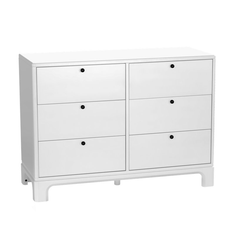 Little Seeds Posey 6-Drawer Dresser, White