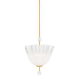 Cambria Heights Lantern in Aged Brass