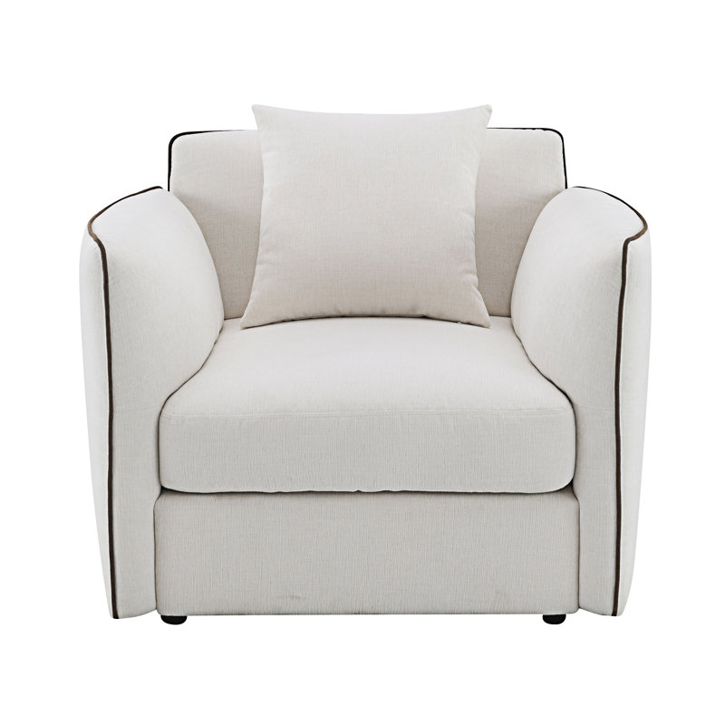 Upholstered Accent Chair With Pillow