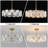 Modern Flower Glass Gold Chandelier-156439686-156439707