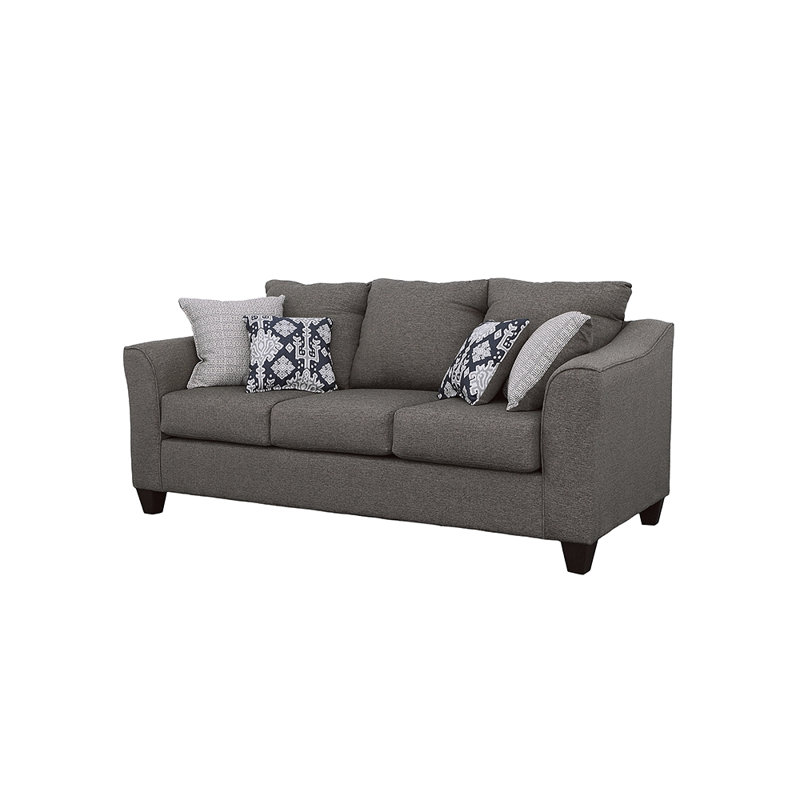 Canapé avec coussin gris anthracite Ralston
