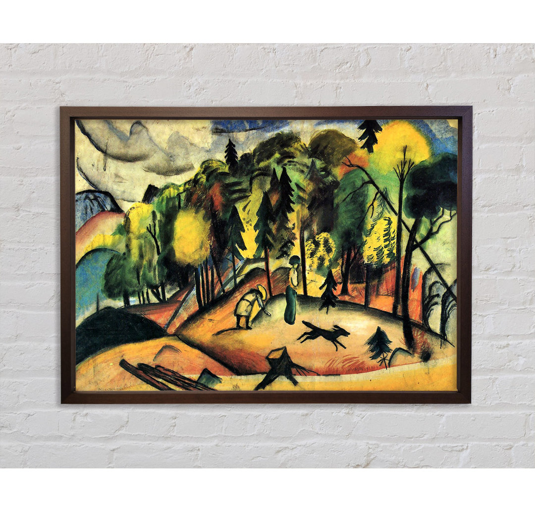 Waldspaziergang von August Macke - Druck