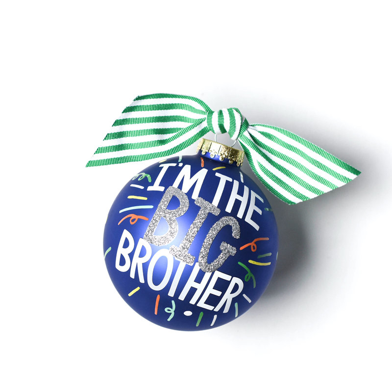 Ornement boule en verre maïs soufflé du big brother