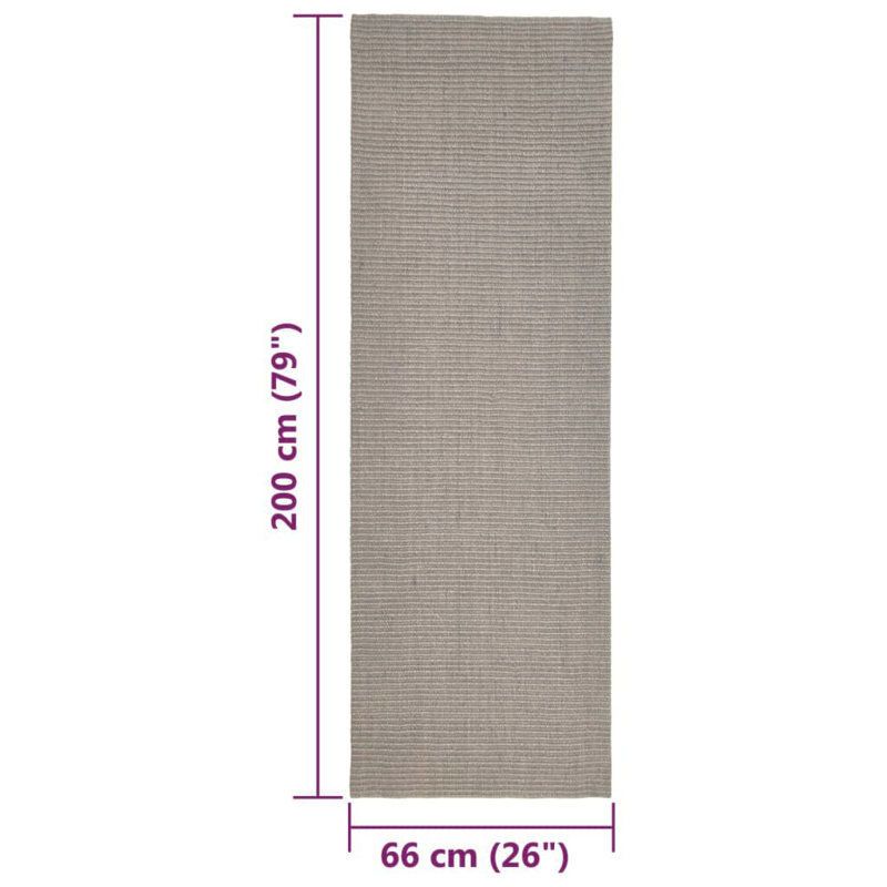 Renwick Solid Colour Machine Braided Indoor / Outdoor Area Rug, Runner 66 x 200cm