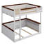 Lit superposé en bois avec tablettes intégrées, boîte de rangement, lumière DEL et station de charge USB-1069481502