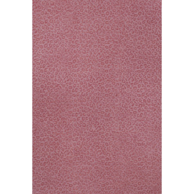 Leopardess Dusty Rose Hand-Tufted Responsible Wool Rug