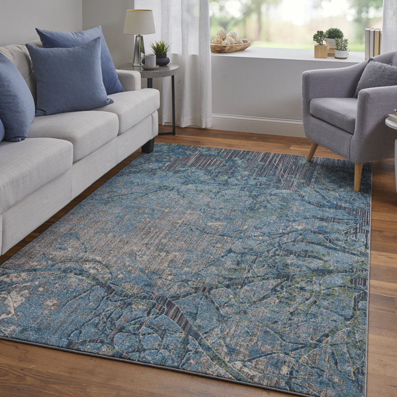 Wolken Abstract Indoor Rug, Rectangle 4'3" x 6'3"