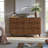 Fluted 6-Drawer Double Dresser For Bedroom, 54" Modern Chest Of Drawers With Deep Drawers, Curved Profile Design, Wood Drawer Organizer For Living Room, Hallway, Nursery, Hallway Closet-1393084250
