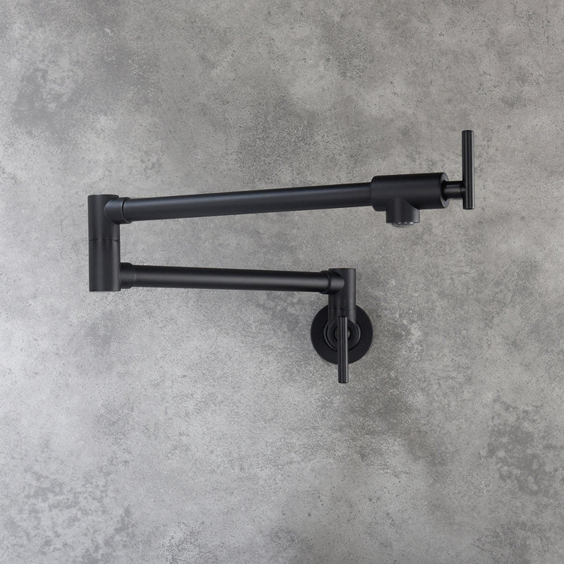Pot Filler Faucet Wall Mount, Matte Black