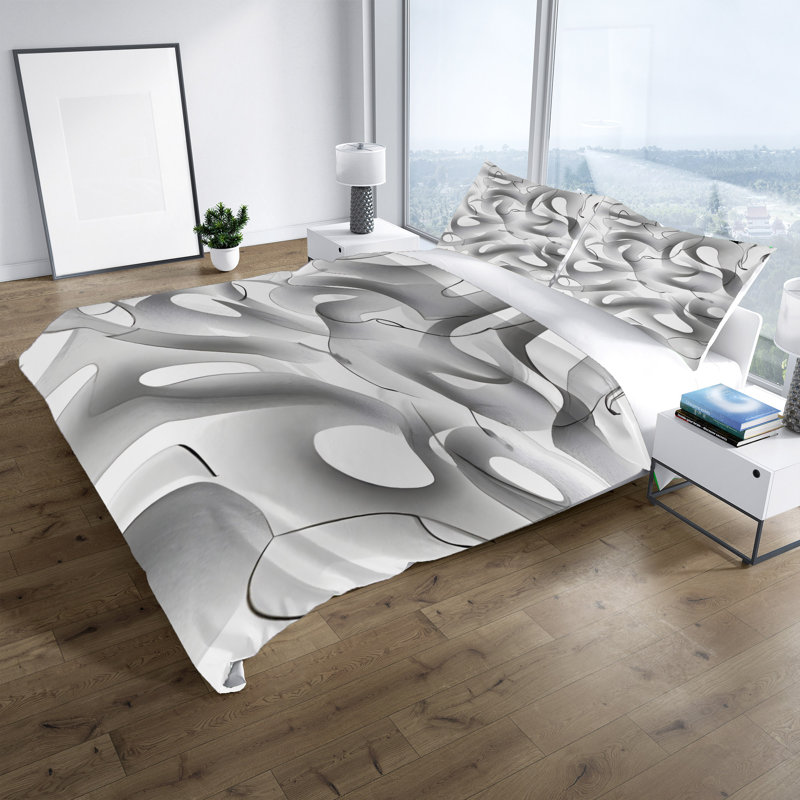 Ensemble de housse de couette, Housse de couette grand + 2 grandes taies décorat