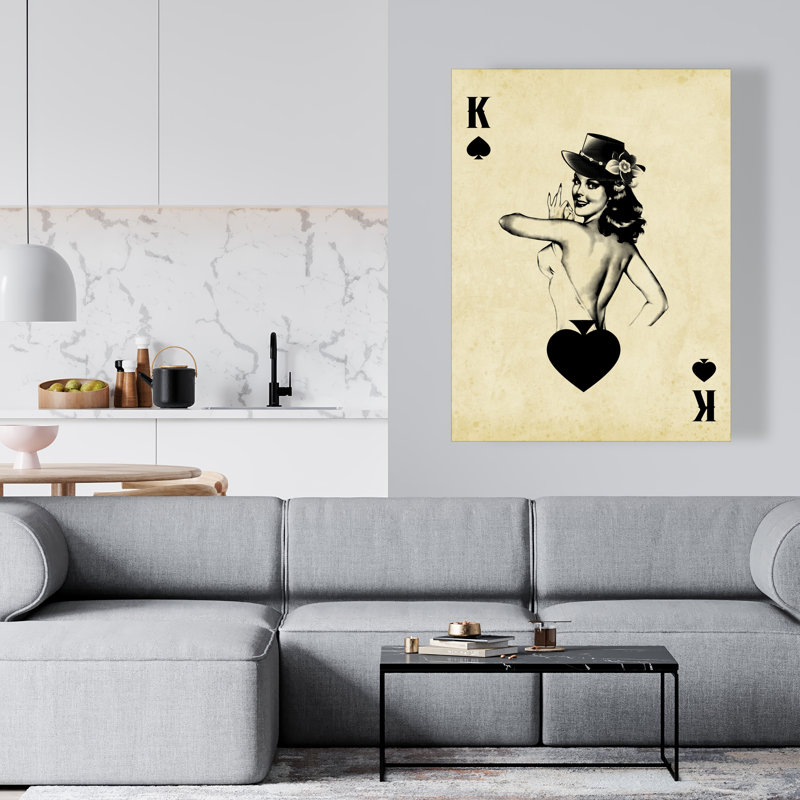 King of Spades - Toile rétro pour femme