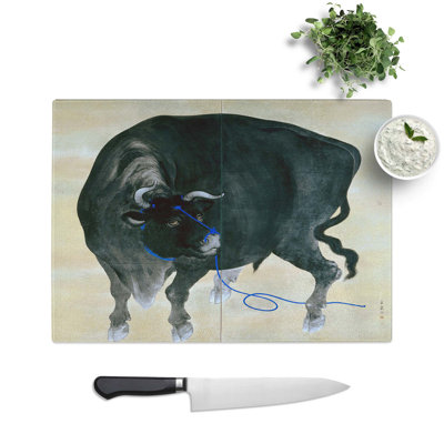 Tempered Glass Bull Chopping Board