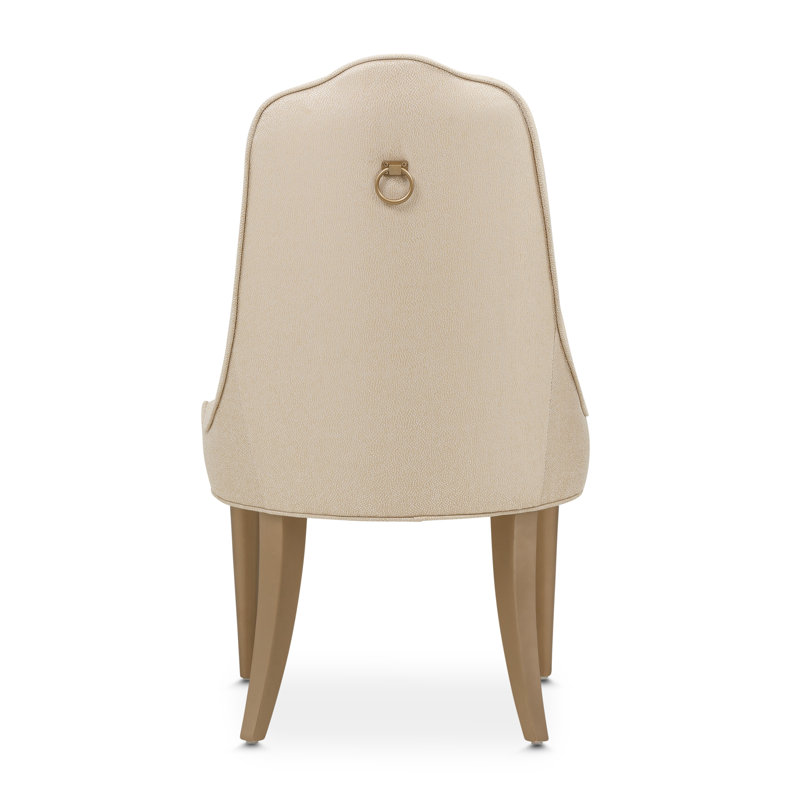 Malibu Crest Upholstered Dining Chair, Burnished Gold