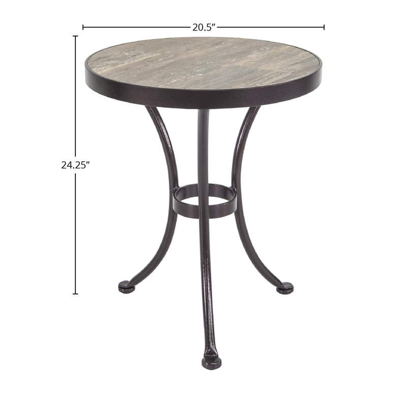 Tables Outdoor Round Side Table, Copper Creek, Venice Beach