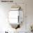 Scalloped Oval Metal Wall Mirror-482666980-482666987
