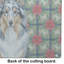 Planche à découper en verre Blue Merle Sheltie Christmas PoinsettIas