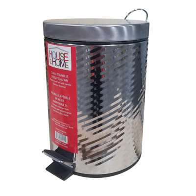 Poubelle à pédale en acier inoxydable 5 L House 2 Home