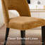 Chaise de salle à manger rembourrée sans accoudoirs avec dossier haut (ensemble de 4)-1172760979