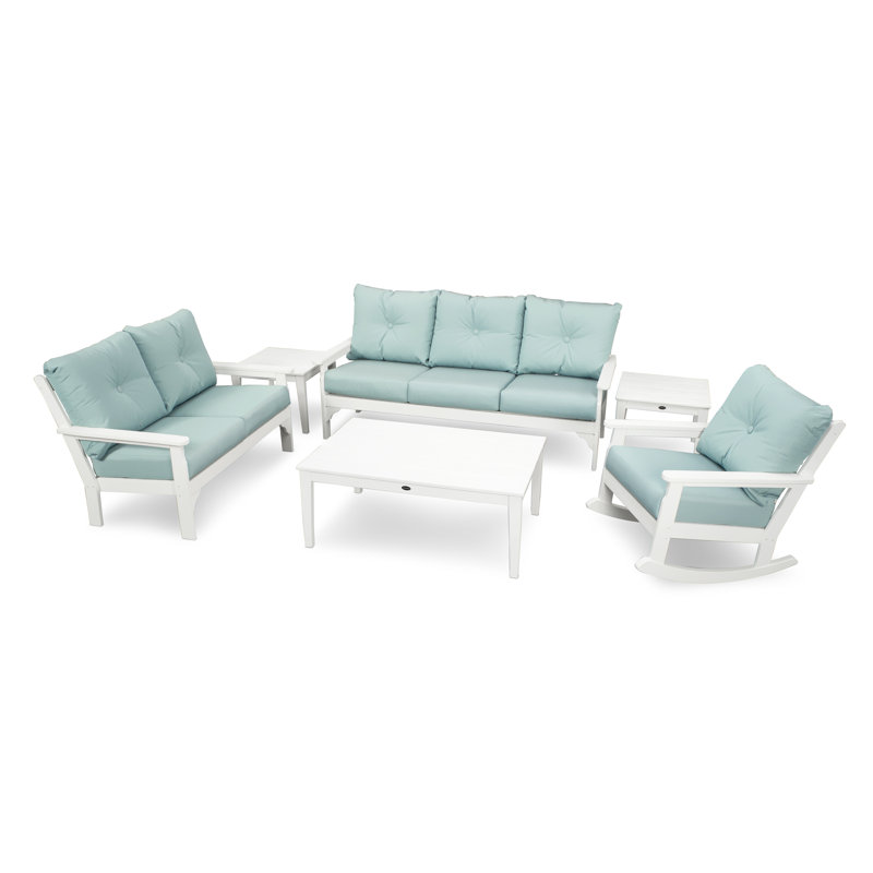 Vineyard 6-Piece Deep Seating Set, Sand, Spa