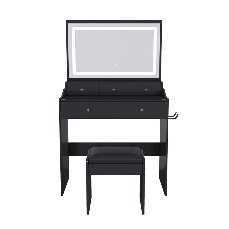Bureau de meuble-lavabo New Large, Black