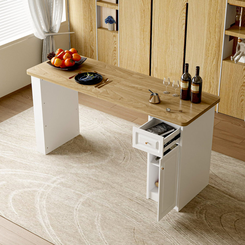 Bar à la maison 82,7 po de large avec bordure festonnée