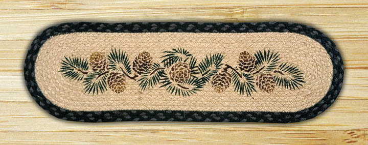  ST-025A Pinecone Oval Stair Tread 27"x8.25"
