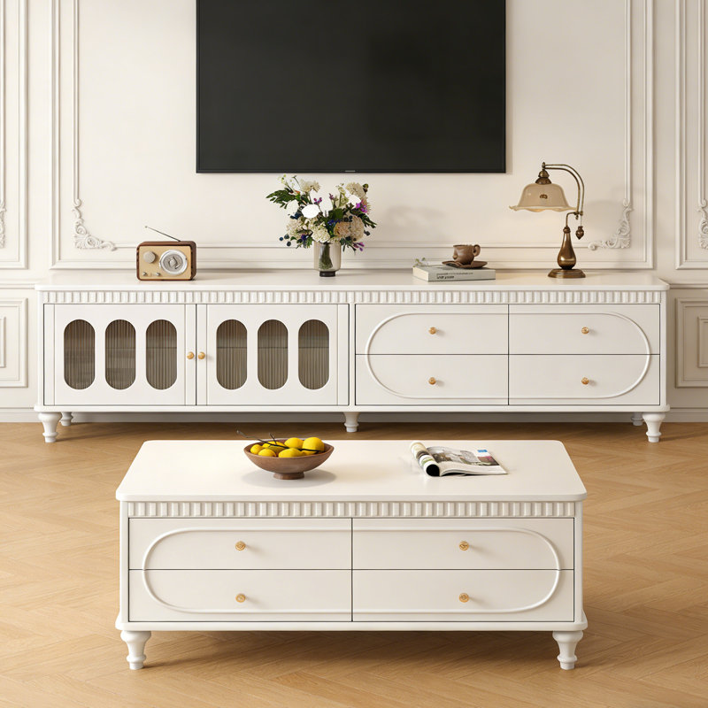 Ensemble de tables basses 2 pièces Wilsonville, Cream