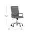 Fauteuil de bureau pivotant à haut dossier avec structure, accoudoirs et roulettes transparentes-2022692709-2022692704