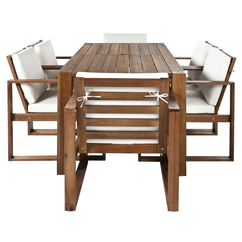 Ensemble de table et chaises de patio, Moka