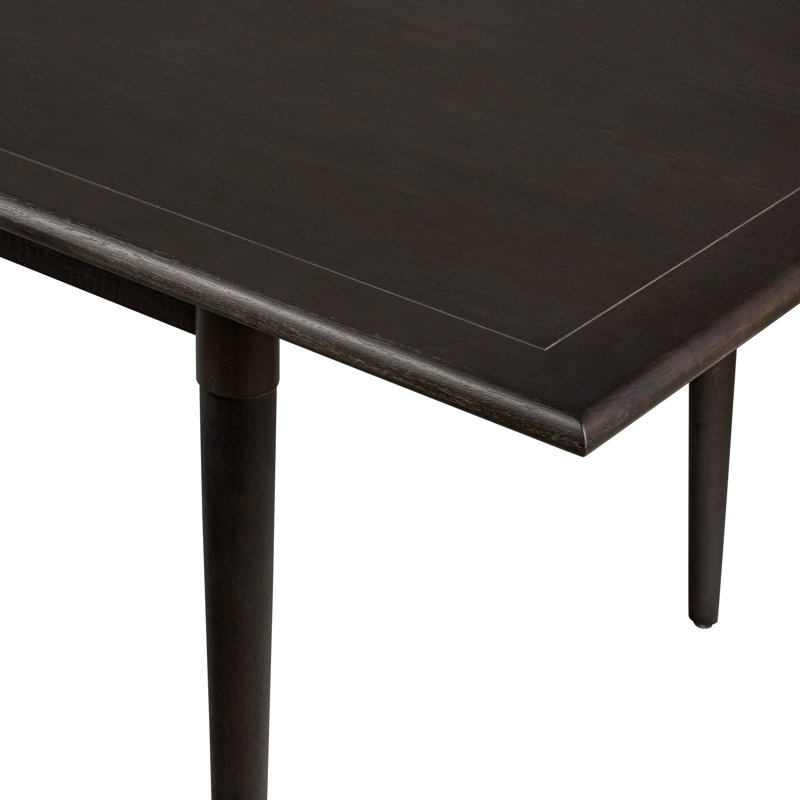 Harper Solid Wood Dining Table, Black