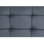 Repose-pieds Brantley en velours gris et finition gris sable