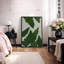 Reproduction d'art botanique de feuilles tropicales superposées, plantes vertes minimalistes-126136987-126136980