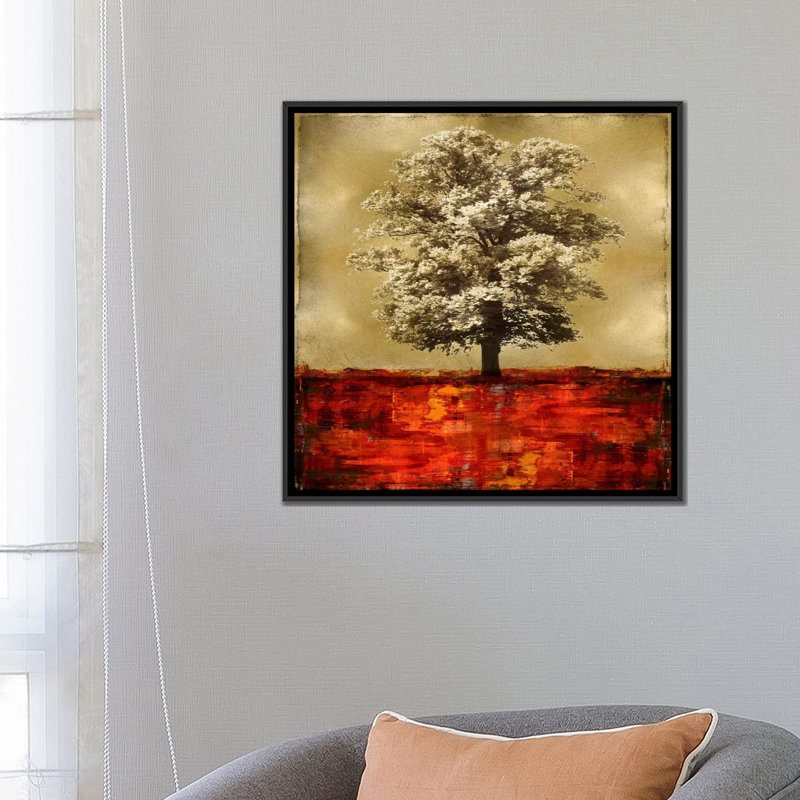« stately », impression sur toile, H 26 po x l 26 po x P 1,5 po, Toile avec cadre noir, Pas de tapis