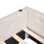 Lit plateforme tapissier avec port USB et 2 tiroirs-691556148